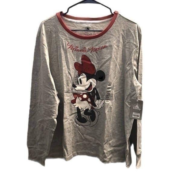 Disney Tops - Women’s Disney Minnie Mouse Long Sleeve Knit Top - Size L - NWT